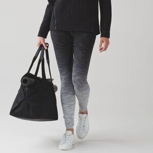 Lululemon Wunder Under Hi-Rise Tight (Ombre Melange) black/white 28" Sz 2